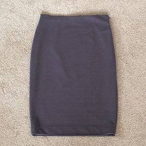 Ann Taylor striped pencil skirt